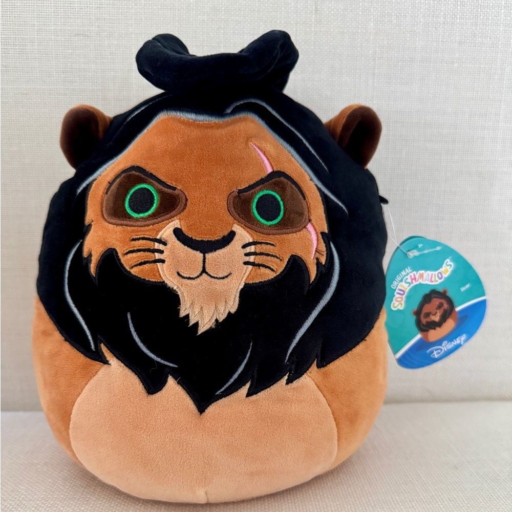 Squishmallow Disney Scar, Lion King 8” Plush NWT